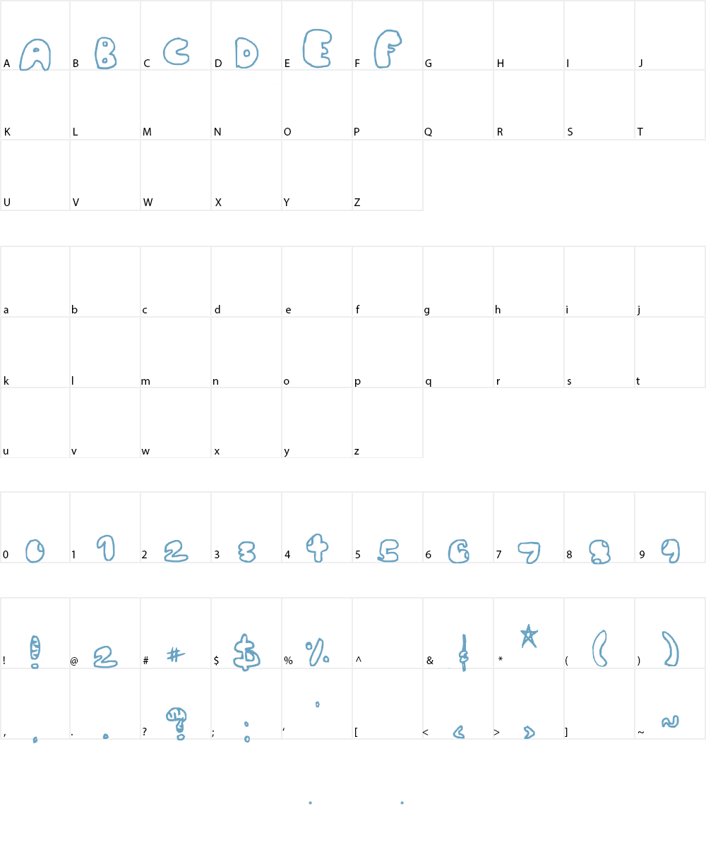 Eye Stryke Baq Font Character